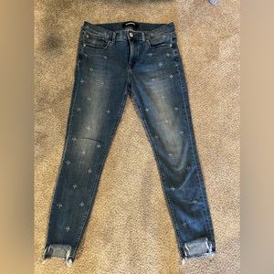 Express Distressed Stretch Performance Ankle Legging Mid-Rise 8R